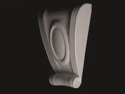 km0290b door handle Low-poly 3D model