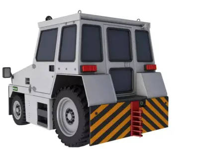 Airport Tug Hallam HE50 3D model