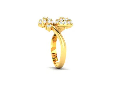 Women Ring  Render 3dm STL OBJ FBX Details 3D print model 49