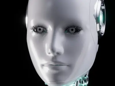Robot Low-poly 3D model 20