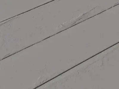 White Painted Concrete Planks PBR Texture Texture
