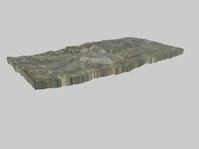 Laredo City Low-poly 3D model