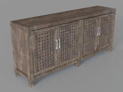 Prado 4-Door Sideboard 3D model
