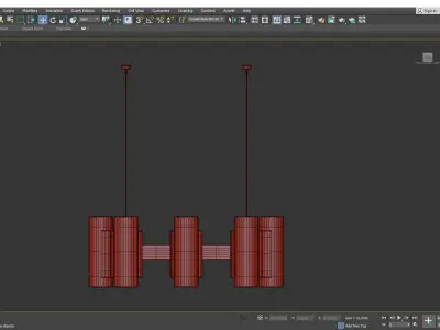 Jakobsson Elegant Chandelier Low-poly 3D model