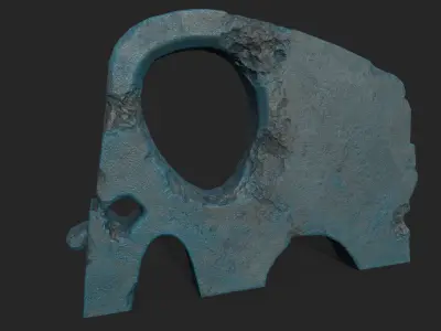 Animals Sculpture For Playground Low-poly 3D model