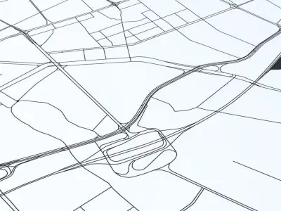 Dongguan Road Network and Streets 3D model