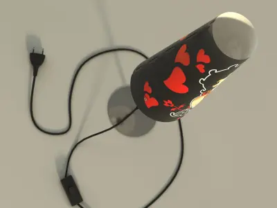 LAMP BEDSIDE-Betty Boop 3D model