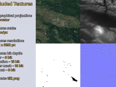 Sofia Bulgaria City Landscape 3D Model 3D model