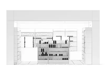 Cometics Store 3D Model 3D model