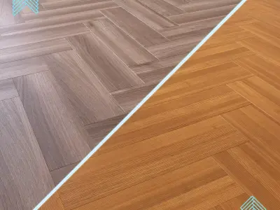 Parquet - Laminate - Wooden floor 2 in 1 Low-poly 3D model 74
