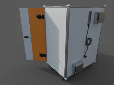 Electric Cabinet Low-poly 3D model