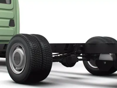 Iveco Daily Double Cab L7 Chassis 2026 3D model