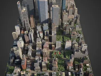 Realistic City R2 3D model