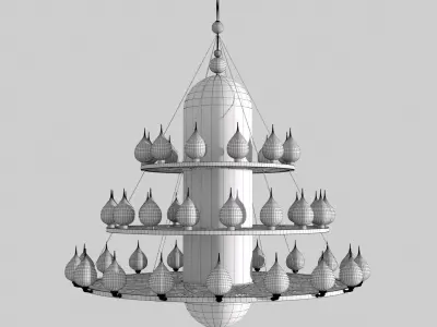 lamp Pendant oriental 2021-03 3D model