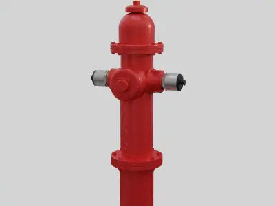 Fire Hydrant 10 - Safety and Emergency Equipment Low-poly 3D model