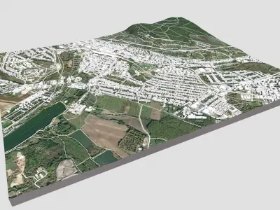 Cityscape Tatabanya Hungary  3D model