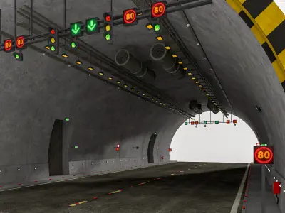 Road Tunnel 3D model