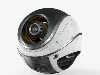Sci-Fi Spherical Drone Texture