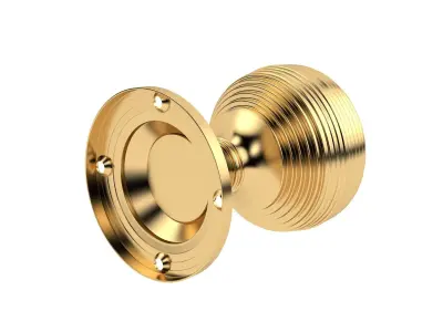 Reeded Mortice Door Knob 3D model