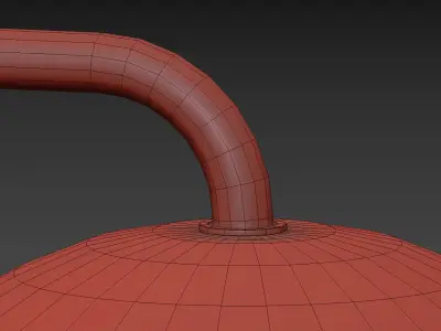 DOMES BLACK MARBLE TABLE LAMP by CB2 Exclusive 3D model