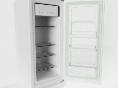 Vintage Refridgerator 3D model