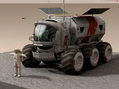 Lunar vehicle 3D model