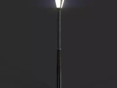Lamp Post 1 Low-poly 3D model