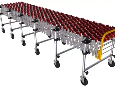 Folding Telescopic Roller 3D model