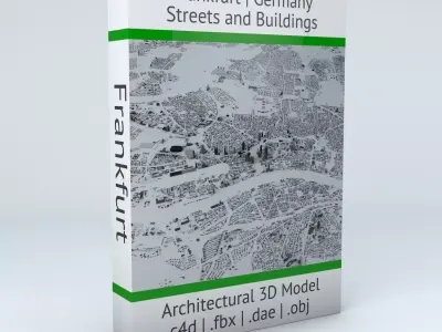 Frankfurt Streets and Buildings 3D model