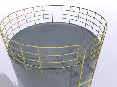 Water Tanks Pack 1 Low-poly 3D model
