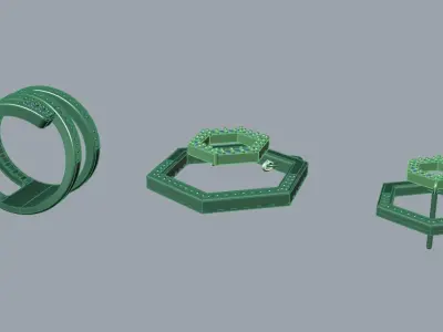 Light two piece mini set 3D print model