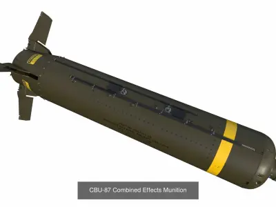 CBU-87 and 103 Combined Effects Munition 3D Model Pack