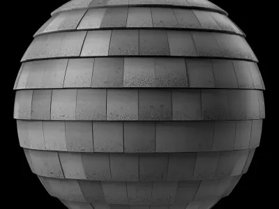 Roof Tile Materials 49- Roofing Mudd and Snow  Seamless Pbr 4k Texture