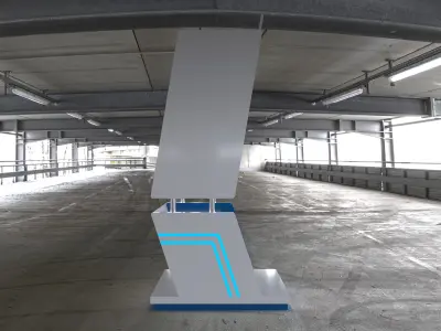 High-Quality 3D Booth Model 3D model