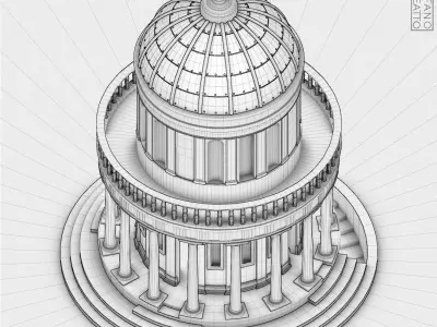 San Pietro in Montorio - Bramante 3D model