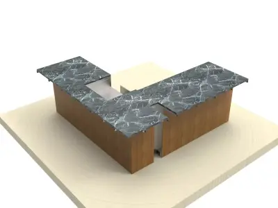 COUNTER - BBQ  3D model