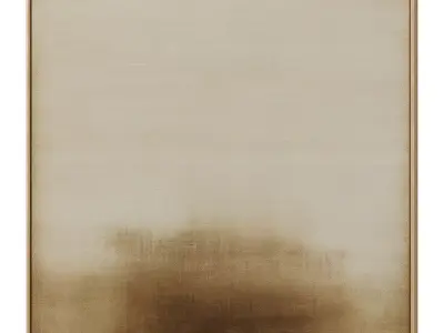 Set of 3 Abstract Paintings in Frames 3D model