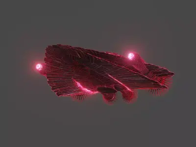 Dark Spaceship-Capital Ship 3D model