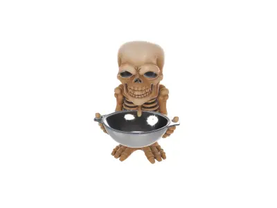 Skeleton Candy Bowl Holder Creepy Halloween Treat Display 3D print model