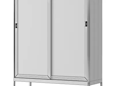 IKEA - IDASEN Glass showcase with sliding doors 3D model