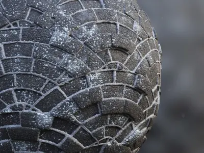 Snowy Pavement Texture