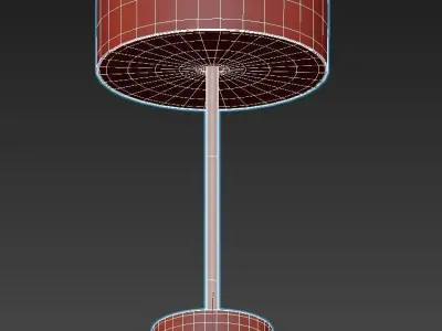 RICHMOND table lamp in brass with shade 3D model