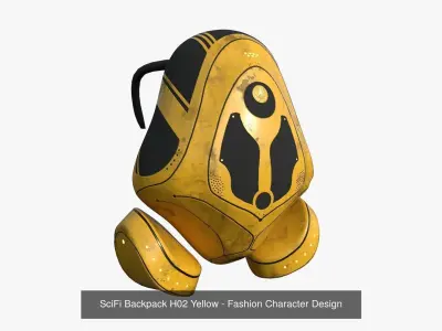 10 SciFi Backpack H Collection - Fashion Character Design