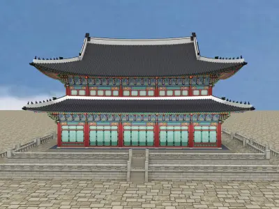  Geunjeongjeon Hall in Gyeongbokgung Palace OF KOREA 