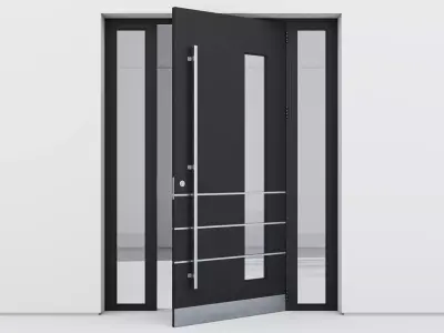 Aluminium door 138 3D model