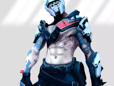 X-Lord skin from Fortnite 3D model