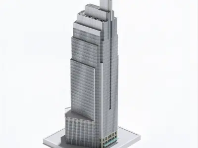 VIETCOMBANK TOWER - 3D MODEL - SAIGON 3D model