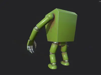 Future Boy Conan - Robot  Low-poly 3D model