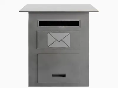 Postbox 05 Low-poly 3D model