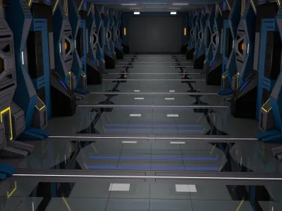 Sci Fi Corridor  3D model
